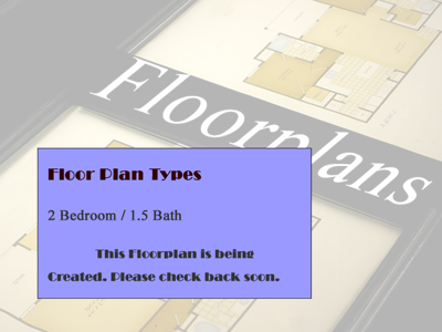 Two Bedroom / One and Half Bath - 945 Sq.Ft.*